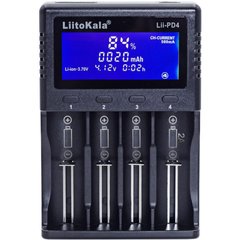 Зарядное устройство для аккумуляторов Liitokala Lii-PD4, 4 канала, Ni-Mh/Li-ion/LiFePo4, 220V/12V, LCD, Box (Lii-PD4)