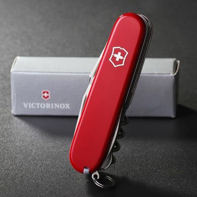 Швейцарський розкладний ніж Victorinox Explorer (91мм 16 функцій) червоний (1.6703)