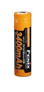 Акумулятор Fenix 18650 (3400 mAh) micro usb, 1 шт (ARB-L18-3400U)