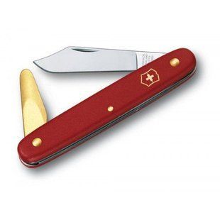 Складной нож садовый мультитул Victorinox (100мм 2 функции) красный 3.9110