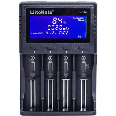 Зарядное устройство для аккумуляторов Liitokala Lii-PD4+car EU charger (Lii-PD4+car)