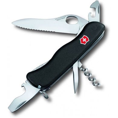 Швейцарский складной нож Victorinox Nomad One Hand (111мм 11 функций) черный (0.8353.MW3)