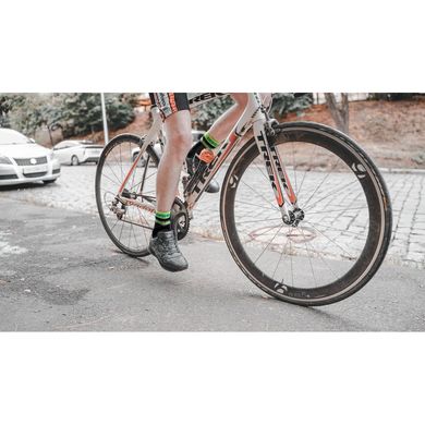 Шкарпетки водонепроникні Dexshell Pro visibility Cycling, Black/Green, S (DS648HVYS)