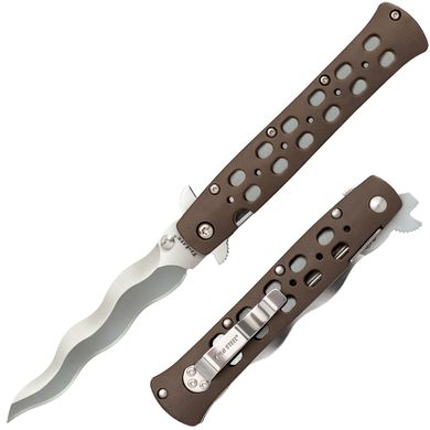 Ніж складаний Cold Steel 4" TI-Lite, Kris Blade, Zytel Handle, Brown (CST CS-26SP)