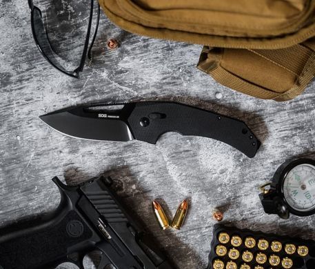 Ніж складаний SOG x Mikkel Collaboration Prohen XR, Black (SOG 12-25-01-57)