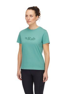 Футболка женская Rab Tuku Logo Tee Wmns, Glacier Blue, 12 (RB QCC-08-GB-12)