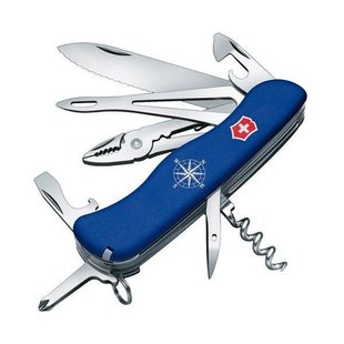 Швейцарський розкладний ніж Victorinox Skipper (111мм 17 функцій) синій 0.9093.2W