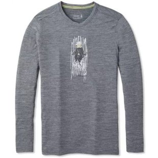 Термофутболка з довгим рукавом чоловіча Smartwool men's Merino Sport 150 Old Man Winter Long Sleeve Tee, Medium Gray Heather, р. S (SW 19022.084-S)