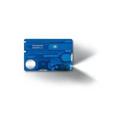 Набір Victorinox Swisscard Lite (82х54х4мм, 13 функцій), синій проз 0.7322.Т2