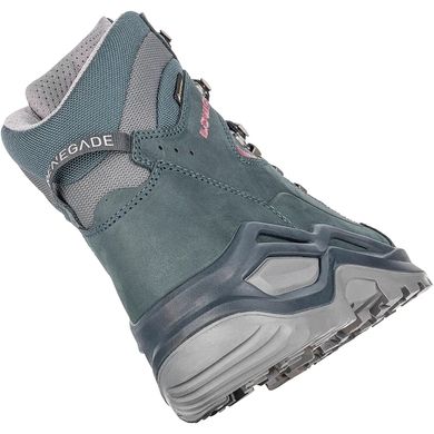 Ботинки трекинговые женские LOWA Renegade Evo GTX MID W, Steel Blue/Old Rose, 37.5 (4063606577501)