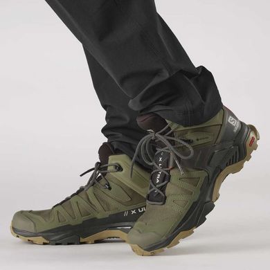 Черевики чоловічі Salomon X Ultra 4 Mid GTX, Dlicgr/Peat/Kelp, 8 (SLM 417398-8)