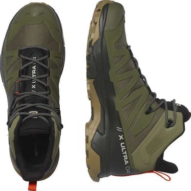 Черевики чоловічі Salomon X Ultra 4 Mid GTX, Dlicgr/Peat/Kelp, 8 (SLM 417398-8)