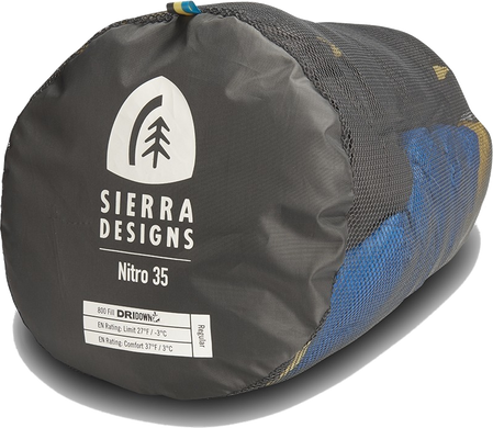 Спальный мешок Sierra Designs Nitro 800F 35 (3/-3°C), 198 см - Left Zip, Blue/Yellow (SD 70604218L)
