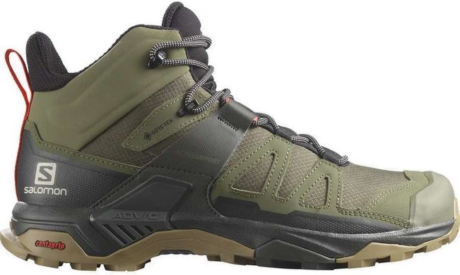 Черевики чоловічі Salomon X Ultra 4 Mid GTX, Dlicgr/Peat/Kelp, 8 (SLM 417398-8)