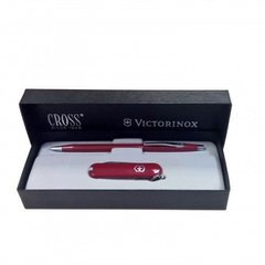 Набір Victorinox ніж Classic SD (58мм 7 функцій) + ручка Cross BP червоний 4.4401