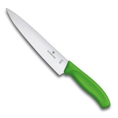 Нож бытовой, кухонный Victorinox Swissclassic (лезвие: 190мм), зеленый, блистер 6.8006.19L4B
