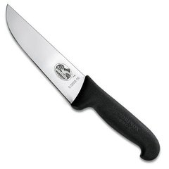 Нож бытовой, кухонный Victorinox Fibrox Butcher (лезвие: 160мм), черный 5.5203.16