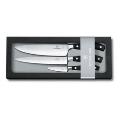 Кухонный набор Victorinox Forged Сhef's Grand Maitre (3 ножа), черный 7.7243.3