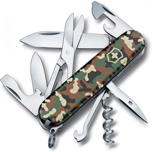 Швейцарський розкладний ніж Victorinox Climber (91мм 14 функцій) камуфляж (1.3703.94)