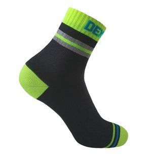 Носки водонепроницаемые Dexshell Pro visibility Cycling, Black/Green, XL (DS648HVYXL)