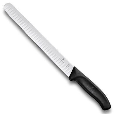 Нож бытовой, кухонный Victorinox SwissClassic Shaping с серрейт.(лезвие: 250мм), черный 6.8223.25