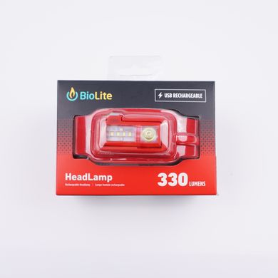 Налобний ліхтар Biolite Headlamp, 330 люмен, Red (BLT HPA1004)