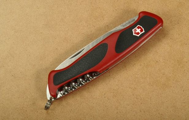 Швейцарський розкладний ніж Victorinox Rangergrip 52 (130мм 5 функцій) червоний (0.9523.С)