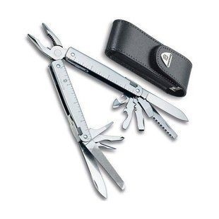 Швейцарський складаний ніж Victorinox Swisstool (115мм, 29 функцій), зі шкіряним чохлом 3.0323.L