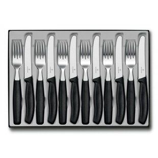 Кухонный набор Victorinox SwissClassic Table Set (6 ножей, 6 вилок), черный 6.7833.12