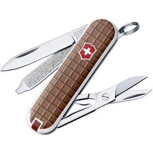 Швейцарський розкладний ніж Victorinox Classic Chocolate (58мм 7 функцій) з чохлом коричн 0.6223.842