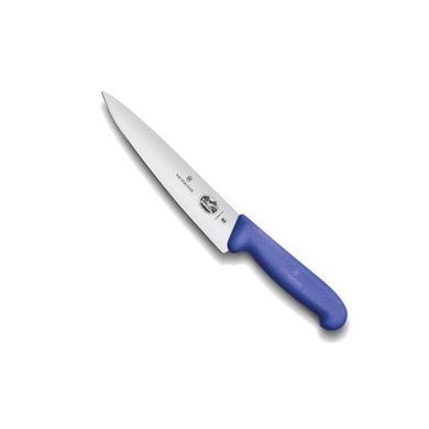 Нож бытовой, кухонный Victorinox Fibrox Carving (лезвие: 190мм), синий 5.2002.19