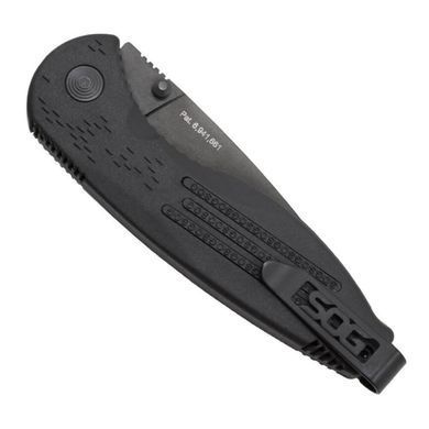 , Black, Складной нож, 209, 120, 89, 3, 88, Прямая, Clip Point, AUS-8, 57-58, TiNi, GRN, Piston Lock, Есть, Нет, Темный