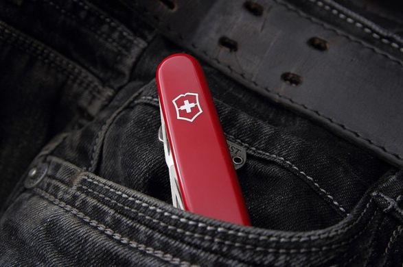 Швейцарський розкладний ніж Victorinox Recruit (84мм 10 функцій) червоний 0.2503