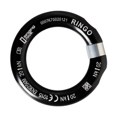 Разъемное кольцо Singing Rock Ringo, Black (SR K7002BX46)
