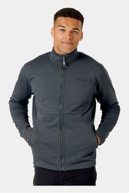 Мужская флисовая кофта Rab Geon Jacket, Black/Steel Marl, S (RB QFE-95-BSM-S)