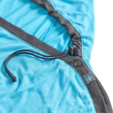 Вкладиш в спальник Sea to Summit Breeze Sleeping Bag Liner, Mummy w/ Drawcord - Standart, Blue Atoll (STS ASL031081-190205)
