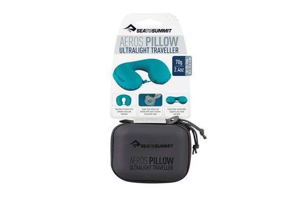Надувная подушка Aeros Ultralight Pillow Traveller, 11х39х29см, Grey от Sea to Summit (STS APILULYHAGY)