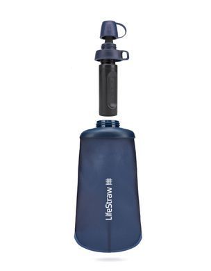 Пляшка-фільтр для води LifeStraw Peak Squeeze, 1 л, Mountain Blue (LSW LSPSF1MBWW)