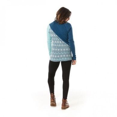 Термокофта женская Smartwool Wm's Merino 250 Asym Top, Nile Blue Medallion, р.XS (SW 15109.C17-XS)