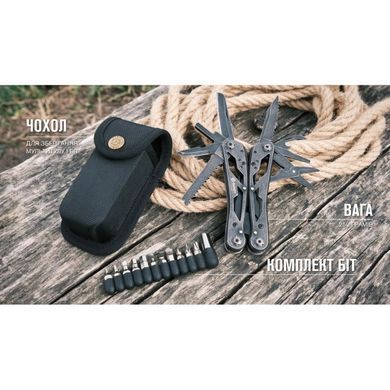 Мультитул Ganzo Multi Tool G202-BS, Black (0860011136859)