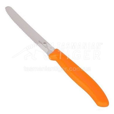 Нож бытовой, кухонный Victorinox Swissclassic (лезвие: 110мм), оранж. 6.7836.L119