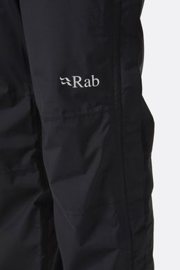 Штаны мужские Rab Downpour Eco Pants FZ, Black, L, Short (RB QWG-86-L)