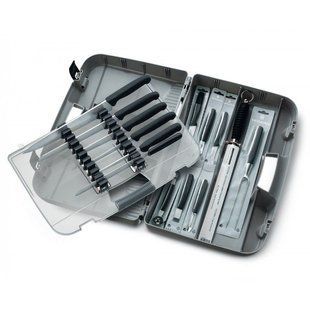 Кухонный набор Victorinox Fibrox (14 предметов), черный, в кейсе 5.4903
