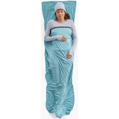 Вкладиш в спальник Sea to Summit Comfort Blend Sleeping Bag Liner, Rectangular w/ Pillow Sleeve, Aqua Sea Blue (STS ASL032071-250201)