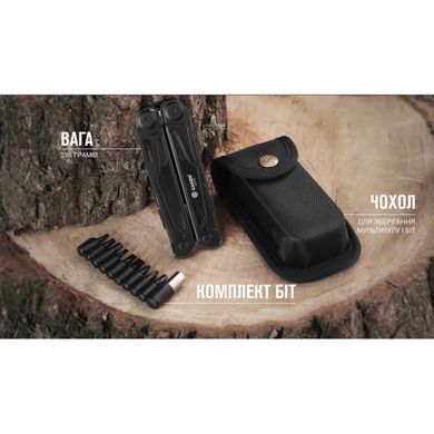 Мультитул Ganzo Multi Tool G303, Black (850065615059)