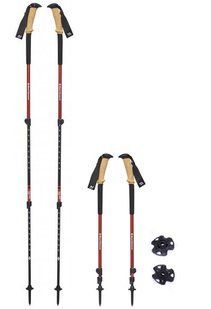 Треккинговые телескопические палки Black Diamond Trail Ergo Cork, 69-140 см, Picante (BD 112506.6006)