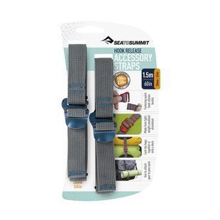 Стяжний ремінь Accessory Strap With Hook Buckle Grey, 1.5 м x 20 мм від Sea to Summit (STS ATDASH201.5)