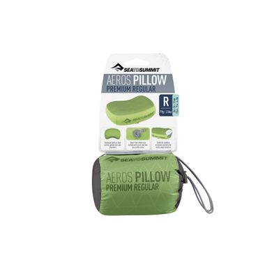 Надувна подушка Aeros Premium Pillow, 11х34х24см, Lime від Sea to Summit (STS APILPREMRLI)