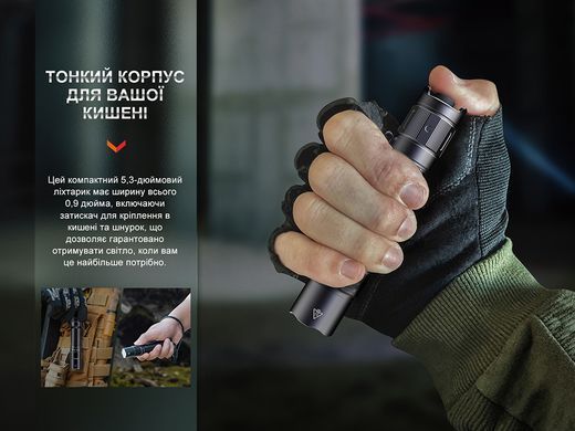Ліхтар ручний акумуляторний Fenix PD35R (PD35R)
