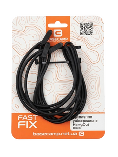Кріплення універсальне Base Camp HangOut, Black, 4 шт (BCP 117003)